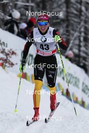 03.01.2012, Cortina-Toblach, Italy (ITA): Stefanie Boehler (GER), Rossignol, Rottefella, Alpina, One Way, adidas  - FIS world cup cross-country, tour de ski, 3km women, Cortina-Toblach (ITA). www.nordicfocus.com. © Hemmersbach/NordicFocus. Every downloaded picture is fee-liable.