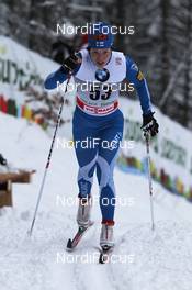 03.01.2012, Cortina-Toblach, Italy (ITA): Krista Lahteenmaki (FIN), Madshus, Craft, Rottefella  - FIS world cup cross-country, tour de ski, 3km women, Cortina-Toblach (ITA). www.nordicfocus.com. © Hemmersbach/NordicFocus. Every downloaded picture is fee-liable.
