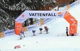 04.01.2012, Cortina-Toblach, Italy (ITA): feature: the Vattenfall arc - FIS world cup cross-country, tour de ski, individual sprint, Cortina-Toblach (ITA). www.nordicfocus.com. © Hemmersbach/NordicFocus. Every downloaded picture is fee-liable.
