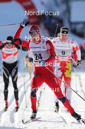 07.01.2012, Val di Fiemme, Italy (ITA): todays winner Eldar Roenning (NOR), Rossignol, Rottefella, Swix  - FIS world cup cross-country, tour de ski, mass men, Val di Fiemme (ITA). www.nordicfocus.com. © Hemmersbach/NordicFocus. Every downloaded picture is fee-liable.