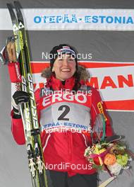 21.01.2012, Otepaeae, Estland (EST): todays winner Justyna Kowalczyk (POL), Fischer, Rottefella, Swix  - FIS world cup cross-country, individual sprint, Otepaeae (EST). www.nordicfocus.com. © Hemmersbach/NordicFocus. Every downloaded picture is fee-liable.