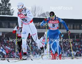 21.01.2012, Otepaeae, Estland (EST): in front Charlotte Kalla (SWE), Fischer, Salomon, Swix, Craft - FIS world cup cross-country, individual sprint, Otepaeae (EST). www.nordicfocus.com. © Hemmersbach/NordicFocus. Every downloaded picture is fee-liable.