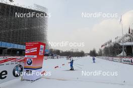 01.02.2012, Moscow, Russia (RUS): the race course beside the Snow Board Ramp (under construction) - FIS world cup cross-country, training, Moscow (RUS). www.nordicfocus.com. © Hemmersbach/NordicFocus. Every downloaded picture is fee-liable.