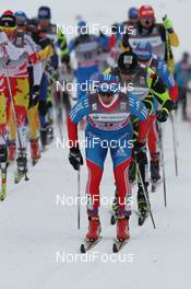 05.02.2012, Rybinsk, Russia (RUS): group, in front Maxim Vylegzhanin (RUS), Fischer, Rottefella, Alpina, Swix, adidas  - FIS world cup cross-country, skiathlon men, Rybinsk (RUS). www.nordicfocus.com. © Hemmersbach/NordicFocus. Every downloaded picture is fee-liable.