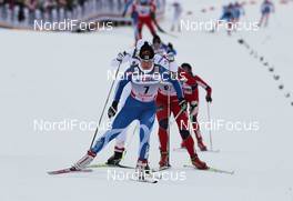 05.02.2012, Rybinsk, Russia (RUS): in front Krista Lahteenmaki (FIN), Madshus, Craft, Rottefella  - FIS world cup cross-country, skiathlon women, Rybinsk (RUS). www.nordicfocus.com. © Hemmersbach/NordicFocus. Every downloaded picture is fee-liable.