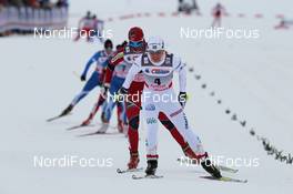 05.02.2012, Rybinsk, Russia (RUS): in front Charlotte Kalla (SWE), Fischer, Salomon, Swix, Craft, behind Vibeke W. Skofterud (NOR), Fischer, Rottefella, Alpina, One Way, Swix  - FIS world cup cross-country, skiathlon women, Rybinsk (RUS). www.nordicfocus.com. © Hemmersbach/NordicFocus. Every downloaded picture is fee-liable.