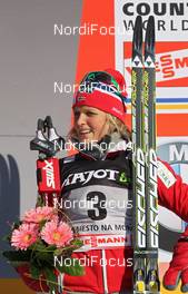 11.02.2012, Nove Mesto, Czech Republic (CZE): 3rd Therese Johaug (NOR), Fischer, Salomon, Swix  - FIS world cup cross-country, mass women, Nove Mesto (CZE). www.nordicfocus.com. © Hemmersbach/NordicFocus. Every downloaded picture is fee-liable.