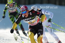 12.02.2012, Nove Mesto, Czech Republic (CZE): in front Nicole Fessel (GER), Rossignol, Rottefella, Alpina, One Way, adidas  - FIS world cup cross-country, 4x5km women, Nove Mesto (CZE). www.nordicfocus.com. © Hemmersbach/NordicFocus. Every downloaded picture is fee-liable.