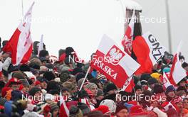 18.02.2012, Szklarska Poreba, Poland (POL): spectators - FIS world cup cross-country, 15km men, Szklarska Poreba (POL). www.nordicfocus.com. © Hemmersbach/NordicFocus. Every downloaded picture is fee-liable.