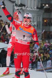 07.03.2012, Drammen, Norway (NOR): todays winner Eirik Brandsdal (NOR), Fischer, Rottefella, Alpina, Swix  - FIS world cup cross-country, individual sprint, Drammen (NOR). www.nordicfocus.com. © Hemmersbach/NordicFocus. Every downloaded picture is fee-liable.