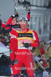 07.03.2012, Drammen, Norway (NOR): todays winner Marit Bjoergen (NOR), Fischer, Rottefella, Swix  - FIS world cup cross-country, individual sprint, Drammen (NOR). www.nordicfocus.com. © Hemmersbach/NordicFocus. Every downloaded picture is fee-liable.