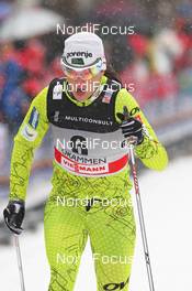 07.03.2012, Drammen, Norway (NOR): Katja Visnar (SLO), Fischer, Rottefella, One Way, Swix  - FIS world cup cross-country, individual sprint, Drammen (NOR). www.nordicfocus.com. © Hemmersbach/NordicFocus. Every downloaded picture is fee-liable.