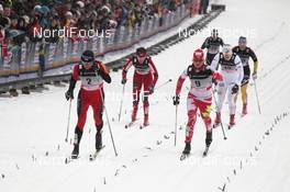 07.03.2012, Drammen, Norway (NOR): in front, l-r: Justyna Kowalczyk (POL), Fischer, Rottefella, Swix, Chandra Crawford (CAN), Fischer, Rottefella, Swix, One Way  - FIS world cup cross-country, individual sprint, Drammen (NOR). www.nordicfocus.com. © Hemmersbach/NordicFocus. Every downloaded picture is fee-liable.