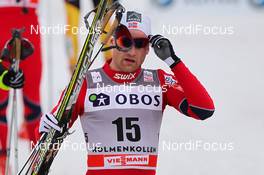 10.03.2012, Oslo, Norway (NOR):  Niklas Dyrhaug (NOR), Fischer, Swix, Alpina, Rottefella, Skigo - FIS world cup cross-country, mass men, Oslo (NOR). www.nordicfocus.com. Â© Laiho/NordicFocus. Every downloaded picture is fee-liable.