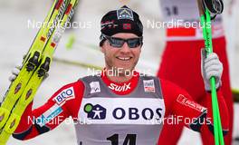 10.03.2012, Oslo, Norway (NOR):  Martin Johnsrud Sundby (NOR), Fischer, KV+, Rottefella, Swix - FIS world cup cross-country, mass men, Oslo (NOR). www.nordicfocus.com. Â© Laiho/NordicFocus. Every downloaded picture is fee-liable.