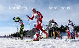 10.03.2012, Oslo, Norway (NOR): Niklas Dyrhaug (NOR), Fischer, Swix, Alpina, Rottefella  - FIS world cup cross-country, mass men, Oslo (NOR). www.nordicfocus.com. Â© Laiho/NordicFocus. Every downloaded picture is fee-liable.