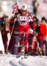 11.03.2012, Oslo, Norway (NOR):  Kristin Steira (NOR), Madshus, One Way, Salomon, Swix - FIS world cup cross-country, 30km mass women, Oslo (NOR). www.nordicfocus.com.Â© Laiho/NordicFocus. Every downloaded picture is fee-liable.