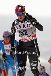 11.03.2012, Oslo, Norway (NOR): Sadie Bjornsen (USA), Fischer, Salomon, Swix  - FIS world cup cross-country, mass women, Oslo (NOR). www.nordicfocus.com. © Hemmersbach/NordicFocus. Every downloaded picture is fee-liable.