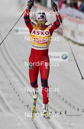 11.03.2012, Oslo, Norway (NOR): todays winner Marit Bjoergen (NOR), Fischer, Rottefella, Swix  - FIS world cup cross-country, mass women, Oslo (NOR). www.nordicfocus.com. © Hemmersbach/NordicFocus. Every downloaded picture is fee-liable.