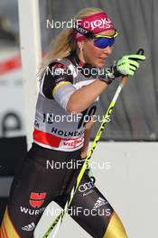 11.03.2012, Oslo, Norway (NOR): Stefanie Boehler (GER), Rossignol, Rottefella, Alpina, One Way, adidas  - FIS world cup cross-country, mass women, Oslo (NOR). www.nordicfocus.com. © Hemmersbach/NordicFocus. Every downloaded picture is fee-liable.