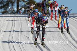 11.03.2012, Oslo, Norway (NOR): in front Kikkan Randall (USA), Fischer, Salomon, Swix - FIS world cup cross-country, mass women, Oslo (NOR). www.nordicfocus.com. © Hemmersbach/NordicFocus. Every downloaded picture is fee-liable.
