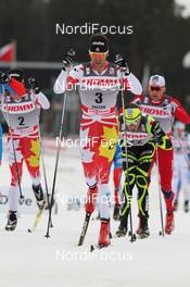 17.03.2012, Falun, Sweden (SWE): in front Len Valjas (CAN), Fischer, Rottefella, Alpina, Swix, One Way  - FIS world cup cross-country, mass men, Falun (SWE). www.nordicfocus.com. © Hemmersbach/NordicFocus. Every downloaded picture is fee-liable.
