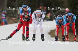 18.03.2012, Falun, Sweden (SWE): in front Marcus Hellner (SWE), Fischer, Salomon, Exel, Craft  - FIS world cup cross-country, 15km men handicap start, Falun (SWE). www.nordicfocus.com. © Hemmersbach/NordicFocus. Every downloaded picture is fee-liable.