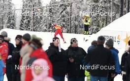 24.11.2012, Gaellivare, Sweden (SWE): Marit Bjoergen (NOR), climbing up the last uphill - FIS world cup cross-country, 10km women, Gaellivare (SWE). www.nordicfocus.com. © Felgenhauer/NordicFocus. Every downloaded picture is fee-liable.
