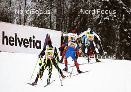 25.11.2012, Gaellivare, Sweden (SWE): a group of men leaves Hellner stadium - FIS world cup cross-country, 4x7,5km men, Gaellivare (SWE). www.nordicfocus.com. © Felgenhauer/NordicFocus. Every downloaded picture is fee-liable.