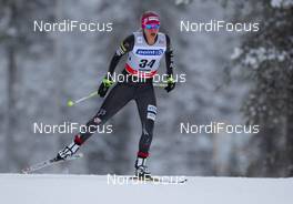 01.12.2012, Kuusamo, Finland (FIN):  Jessica Diggins (USA), Salomon, Swix - FIS world cup cross-country, 5km women, Kuusamo (FIN). www.nordicfocus.com. © Laiho/NordicFocus. Every downloaded picture is fee-liable.