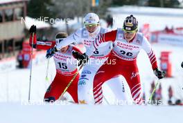 15.12.2012, Canmore, Canada (CAN):  Katerina Smutna (AUT), Fischer One Way, Alpina, Rottefella, Loeffler followed by Ida Ingemarsdotter (SWE), Rossignol, One Way, Rottefella, Craft, Rudy Project - FIS world cup cross-country, individual sprint, Canmore (CAN). www.nordicfocus.com. © Roycroft/NordicFocus. Every downloaded picture is fee-liable.