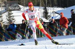 15.12.2012, Canmore, Canada (CAN): Len Valjas (CAN), Fischer, Swix, Alpina, Rottefella  - FIS world cup cross-country, individual sprint, Canmore (CAN). www.nordicfocus.com. © Roycroft/NordicFocus. Every downloaded picture is fee-liable.