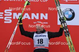 13.12.2012, Canmore, Canada (CAN): Tobias Angerer (GER) Fischer, Rottefella, adidas, One Way  - FIS world cup cross-country, mass men, Canmore (CAN). www.nordicfocus.com. © Roycroft/NordicFocus. Every downloaded picture is fee-liable.