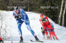 13.12.2012, Canmore, Canada (CAN): in front Anne Kylloenen (FIN) Fischer, Swix - FIS world cup cross-country, mass women, Canmore (CAN). www.nordicfocus.com. © Roycroft/NordicFocus. Every downloaded picture is fee-liable.
