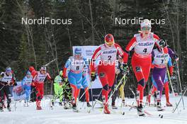 13.12.2012, Canmore, Canada (CAN): Kristin Stoermer Steira (NOR), Madshus, Rottefella, One Way, Swix  - FIS world cup cross-country, mass women, Canmore (CAN). www.nordicfocus.com. © Roycroft/NordicFocus. Every downloaded picture is fee-liable.