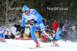 16.12.2012, Canmore, Canada (CAN): Giorgio di Centa (ITA), Fischer, Swix, Alpina, Rottefella, Rudy Project - FIS world cup cross-country, skiathlon men, Canmore (CAN). www.nordicfocus.com. © Roycroft/NordicFocus. Every downloaded picture is fee-liable.