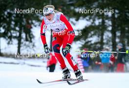 16.12.2012, Canmore, Canada (CAN):  Kristin Steira (NOR), Madshus, One Way, Salomon, Swix - FIS world cup cross-country, skiathlon women, Canmore (CAN). www.nordicfocus.com. © Roycroft/NordicFocus. Every downloaded picture is fee-liable.