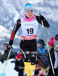 16.12.2012, Canmore, Canada (CAN):  Stefanie Boehler (GER), Rossignol, One Way, Alpina, Rottefella, Adidas - FIS world cup cross-country, skiathlon women, Canmore (CAN). www.nordicfocus.com. © Roycroft/NordicFocus. Every downloaded picture is fee-liable.
