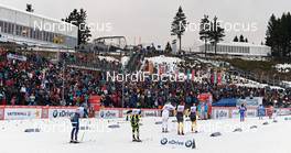 30.12.2012, Oberhof, Germany (GER): a group of women passes DKB ski arena - FIS world cup cross-country, tour de ski, pursuit women, Oberhof (GER). www.nordicfocus.com. © Felgenhauer/NordicFocus. Every downloaded picture is fee-liable.