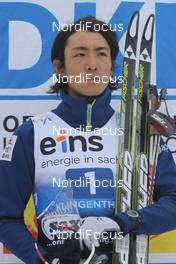 18.02.2012, Klingenthal, Germany (GER): Akito Watabe (JPN), Fischer, Rottefella - FIS world cup nordic combined, individual gundersen HS140/10km, Klingenthal (GER). www.nordicfocus.com. © Volker Lange/NordicFocus. Every downloaded picture is fee-liable.
