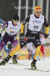 09.03.2012, Oslo, Norway (NOR): Fabian Riessle (GER), Fischer, Rottefella, Adidas, Leki - FIS world cup nordic combined, individual gundersen HS106/10km, Oslo (NOR). www.nordicfocus.com. © Hemmersbach/NordicFocus. Every downloaded picture is fee-liable.