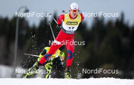 10.03.2012, Oslo, Norway (NOR): Mikko Kokslien (NOR), Fischer, Swix, Rottefella  - FIS world cup nordic combined, individual gundersen HS134/10km, Oslo (NOR). www.nordicfocus.com. Â© Laiho/NordicFocus. Every downloaded picture is fee-liable.