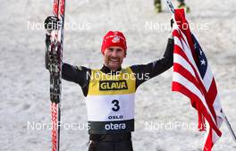 10.03.2012, Oslo, Norway (NOR): Bryan Fletcher (USA), Madshus, Rottefella  - FIS world cup nordic combined, individual gundersen HS134/10km, Oslo (NOR). www.nordicfocus.com. Â© Laiho/NordicFocus. Every downloaded picture is fee-liable.