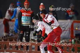 02.12.2012, Kuusamo, Finland (FIN): l-r: Mario Stecher (AUT), Bernhard Gruber (AUT) - FIS world cup nordic combined, team sprint HS142/2x7.5km, Kuusamo (FIN). www.nordicfocus.com. © Felgenhauer/NordicFocus. Every downloaded picture is fee-liable.
