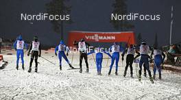 02.12.2012, Kuusamo, Finland (FIN): handover action - FIS world cup nordic combined, team sprint HS142/2x7.5km, Kuusamo (FIN). www.nordicfocus.com. © Felgenhauer/NordicFocus. Every downloaded picture is fee-liable.