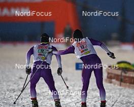 02.12.2012, Kuusamo, Finland (FIN): l-r: Hideaki Nagai (JPN), Taihei Kato (JPN) - FIS world cup nordic combined, team sprint HS142/2x7.5km, Kuusamo (FIN). www.nordicfocus.com. © Felgenhauer/NordicFocus. Every downloaded picture is fee-liable.