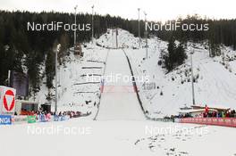 16.12.2012, Ramsau, Austria (AUT): the ski jumping stadium in Ramsau am Dachstein  - FIS world cup nordic combined, individual gundersen HS98/10km, Ramsau (AUT). www.nordicfocus.com. © Laiho/NordicFocus. Every downloaded picture is fee-liable.