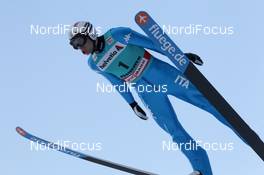 03.02.2012, Val di Fiemme, Italy (ITA): Roberto Dellasega (ITA), fluege.de  - FIS world cup ski jumping, qualification, Val di Fiemme (ITA). www.nordicfocus.com. © Manzoni/NordicFocus. Every downloaded picture is fee-liable.