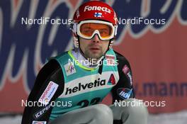 03.02.2012, Val di Fiemme, Italy (ITA): Matti Hautamaeki (FIN), Fischer - FIS world cup ski jumping, qualification, Val di Fiemme (ITA). www.nordicfocus.com. © Manzoni/NordicFocus. Every downloaded picture is fee-liable.
