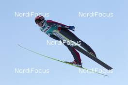 03.02.2012, Val di Fiemme, Italy (ITA): Jarkko Maeaettae (FIN), Fischer - FIS world cup ski jumping, qualification, Val di Fiemme (ITA). www.nordicfocus.com. © Manzoni/NordicFocus. Every downloaded picture is fee-liable.